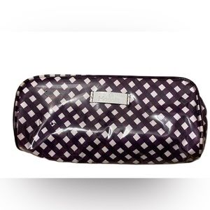 Purple and White Modella makeup bag